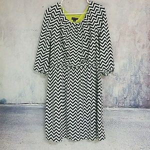 Chevron print dress